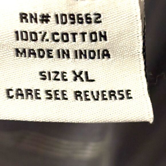 Tulip clothing XL blue white seersucker button front pocket back detail tunic - Picture 12 of 14